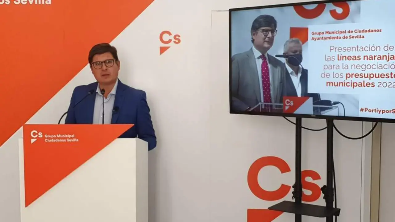 El portavoz de Cs, &Aacute;lvaro Pimentel. - Cs