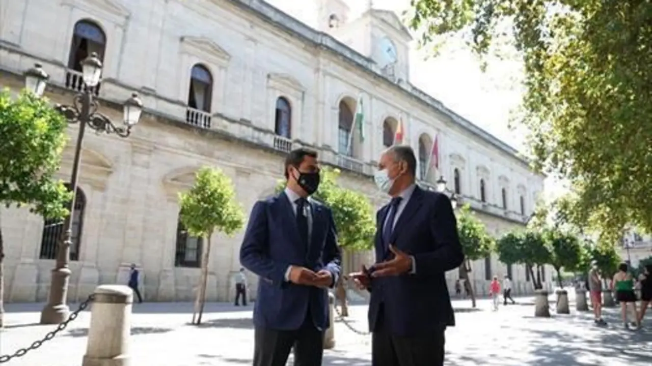 SANZ CON JUANMA MORENO.  - JUNTA DE ANDALUC&Iacute;A
