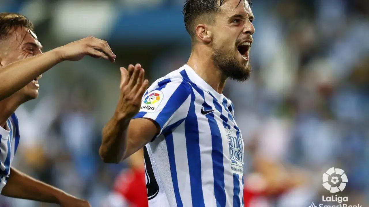 Genaro celebr&oacute; con rabia el &uacute;nico gol del encuentro. - LaLiga
