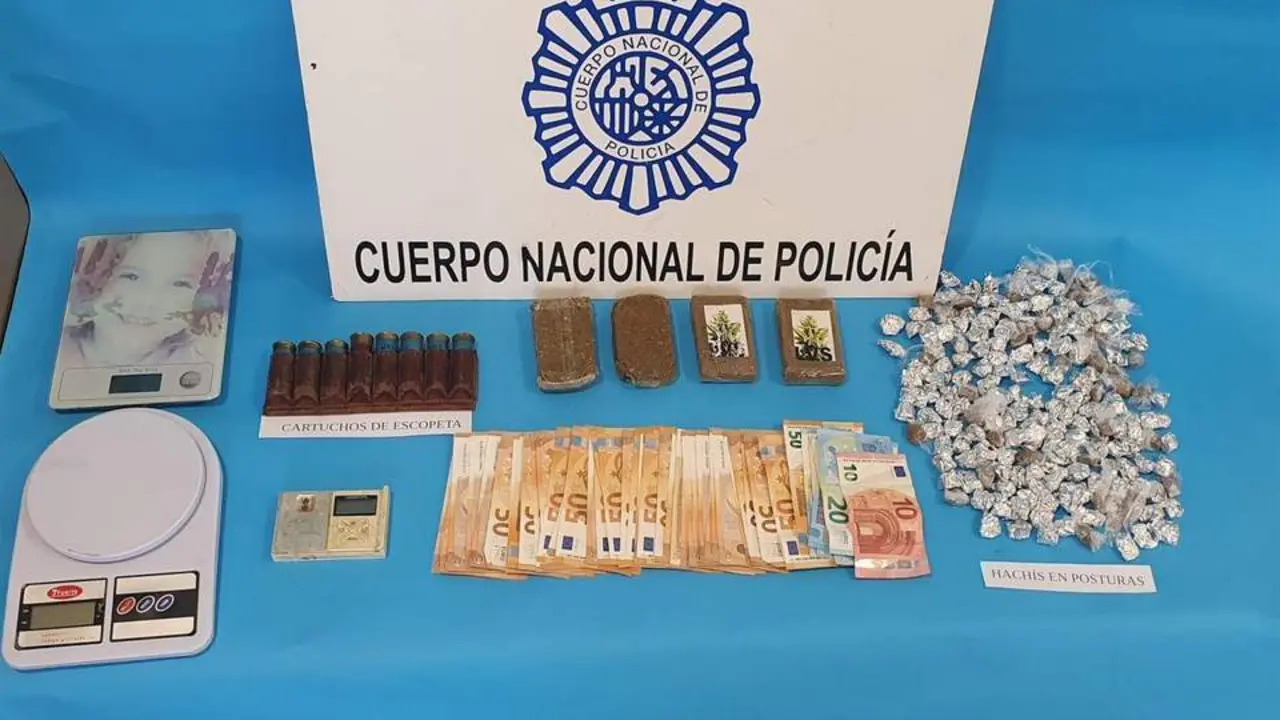 Material intervenido. - CNP