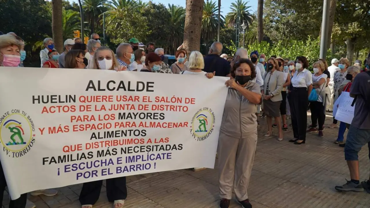 Protesta de los vecinos de Huelin.  - PSOE M&aacute;laga
