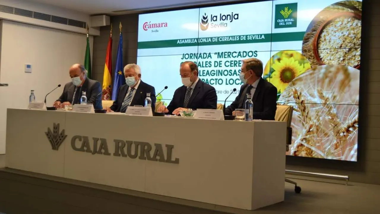 El presidente de la Autoridad Portuaria de Sevilla (APS), Rafael Carmona, anuncia el aumento del calado m&iacute;nimo de acceso al canal del r&iacute;o. - AUTORIDAD PORTUARIA DE SEVILLA