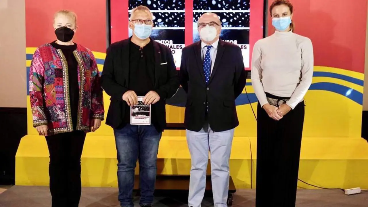 Un momento del anuncio de los actos de la entrega de los Premios Internacionales de Flamenco - A. I.