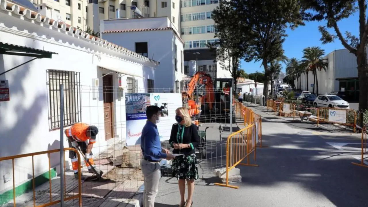 Contin&uacute;a la ampliaci&oacute;n del Paseo Mar&iacute;timo con la peatonalizaci&oacute;n de un nuevo tramo. - Ayto. Marbella