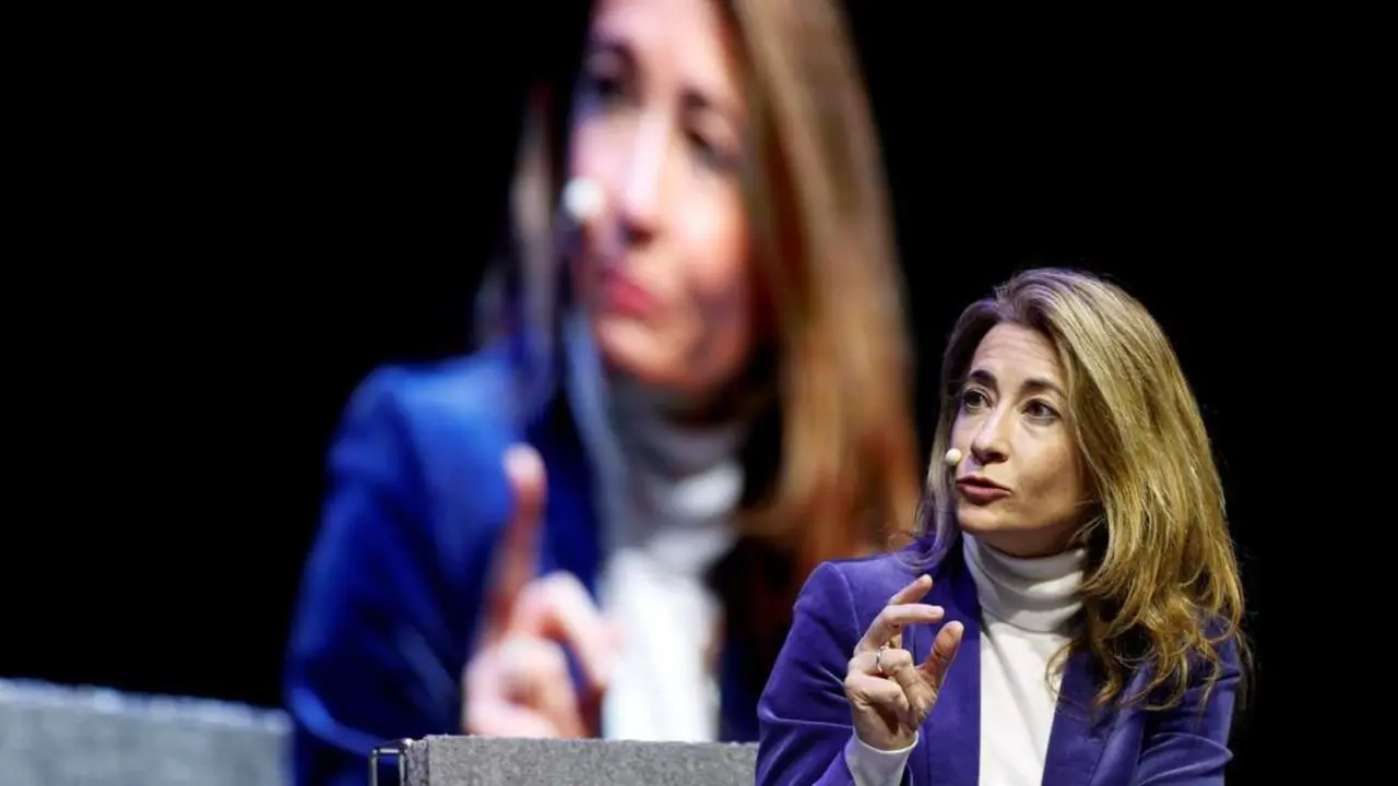 La ministra, en su intervenci&oacute;n de hoy. - EFE