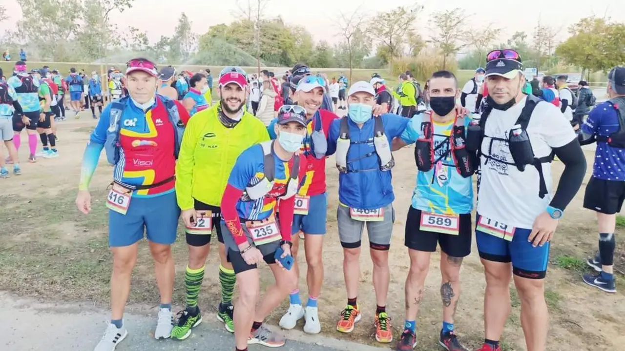 Los corredores sanluque&ntilde;os que participaron en el Trail Do&ntilde;ana - A. I.