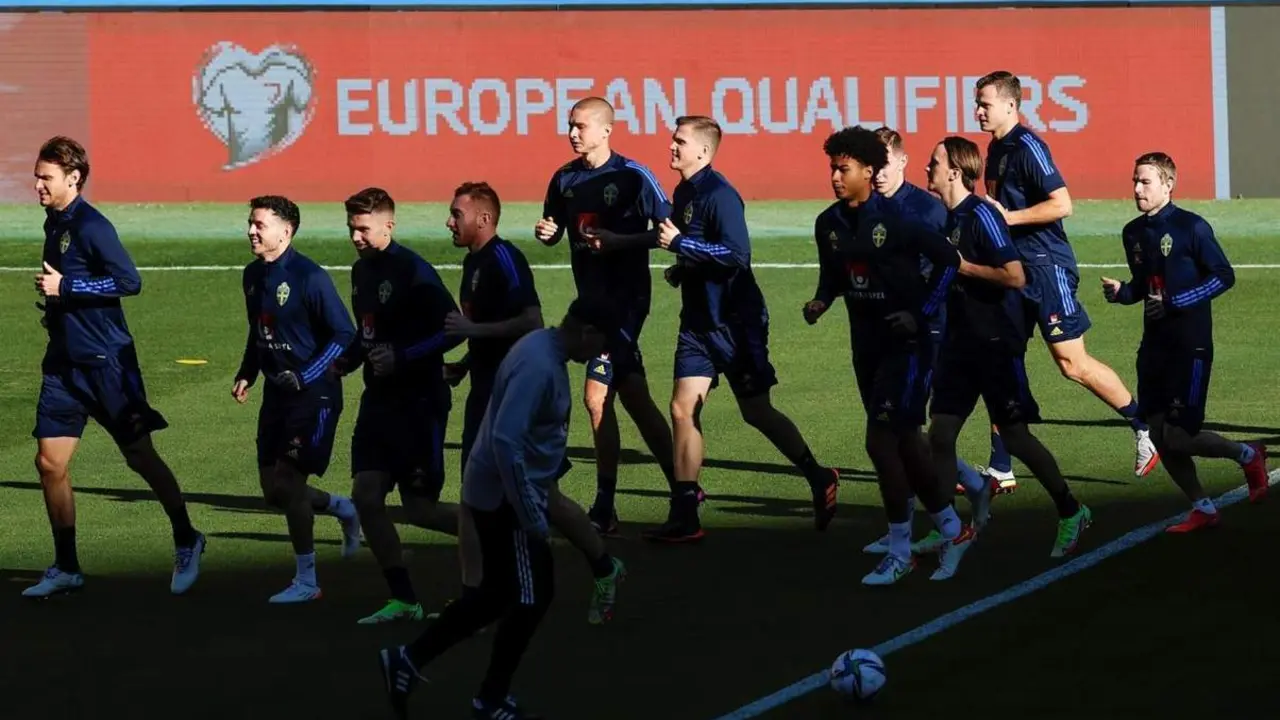 ENTRENAMIENTO DE LA SELECCI&Oacute;N DE SUECIA EN LA CARTUJA. - EFE