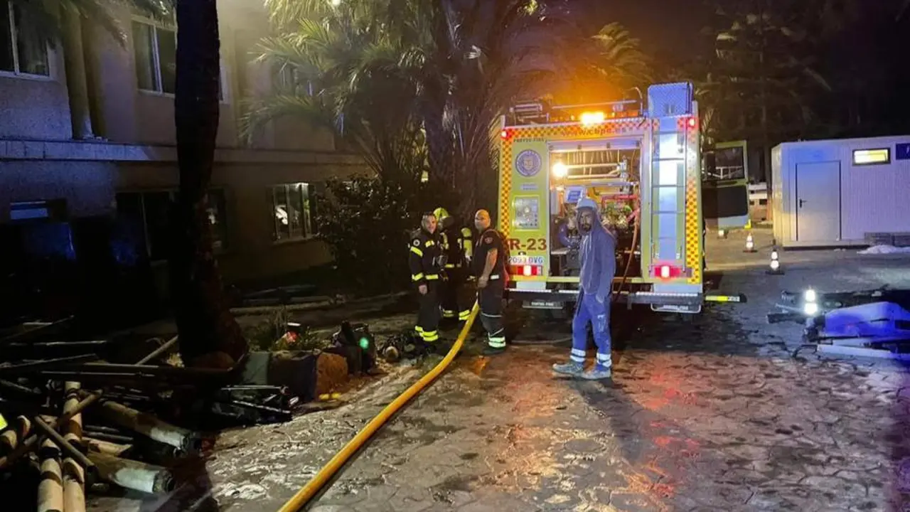 Imagen del incendio. - V.B.
