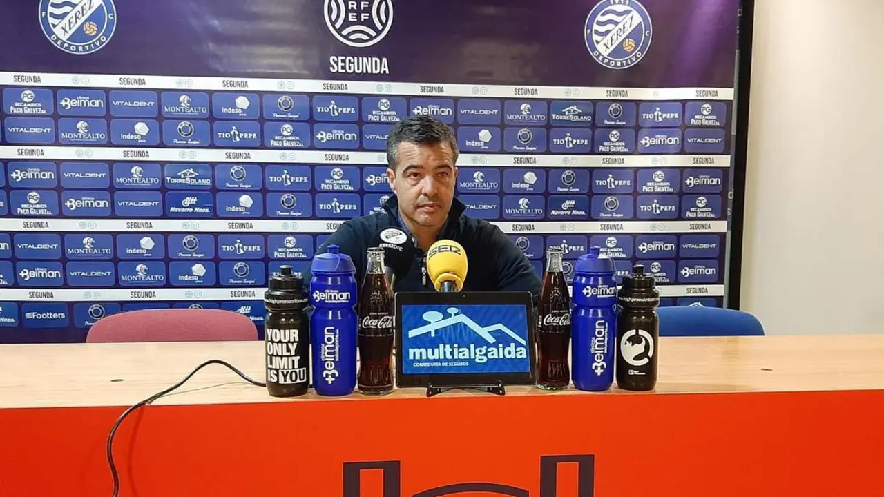 Jos&eacute; P&eacute;rez Herrera, este jueves tras el partido contra el Legan&eacute;s. - xerezdfc.com