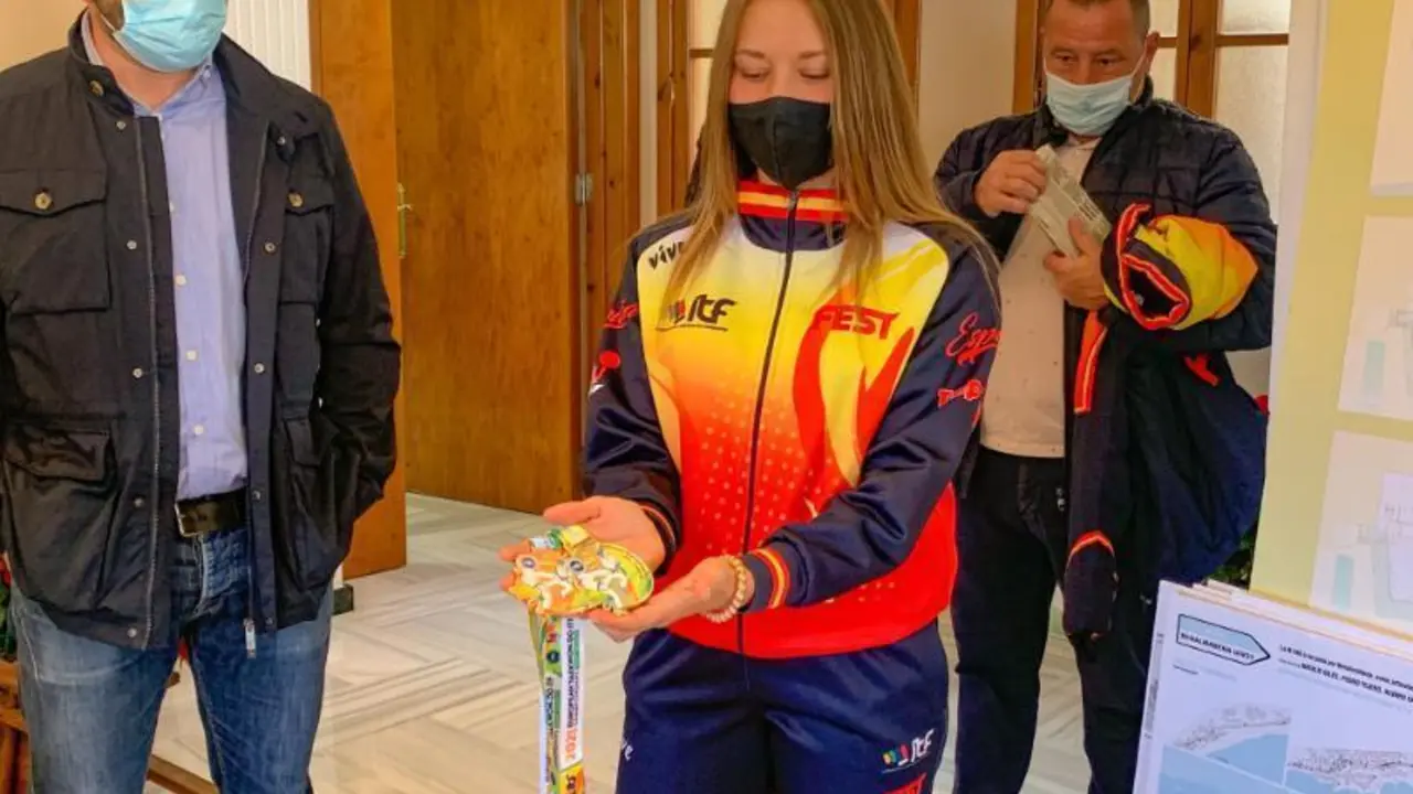 Laura Tom&eacute;, acaba de proclamarse campeona de Europa en la modalidad individual s&eacute;nior. - Ayto. Benalm&aacute;dena