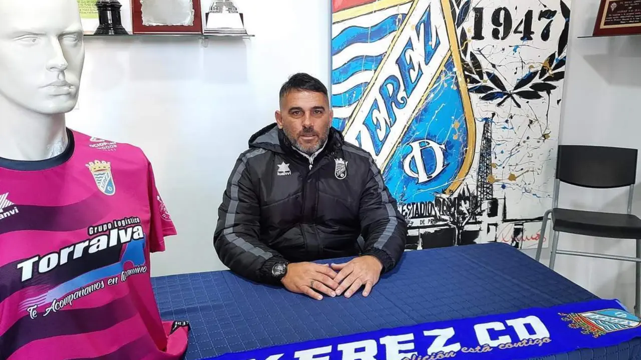 Emilio Fajardo, este martes en la rueda de prensa previa al Gerena. - Viva Jerez