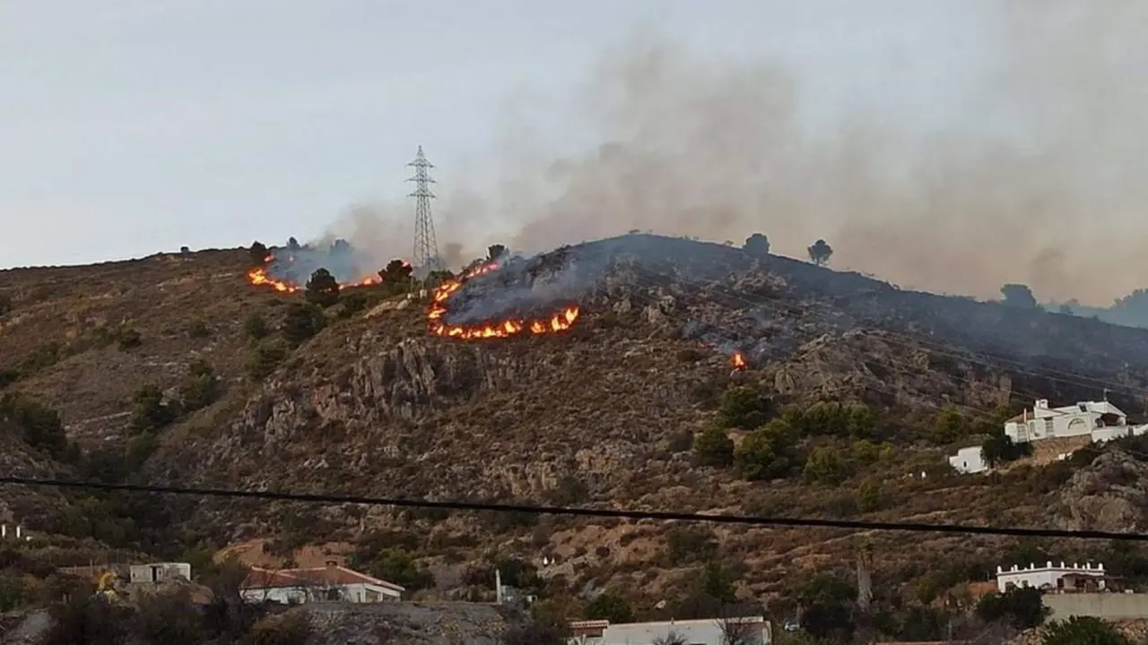 Incendio en Gualchos. - Infoca