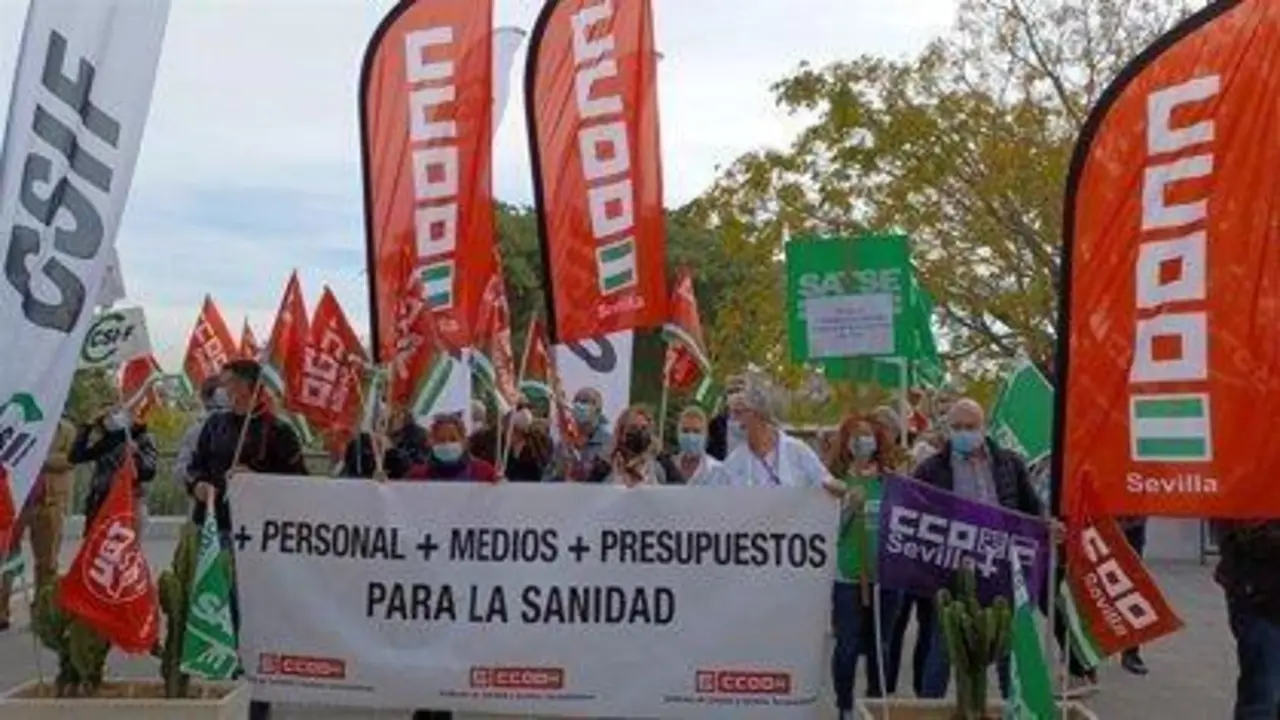 Manifestaci&oacute;n CCOO archivo. - EUROPA PRESS