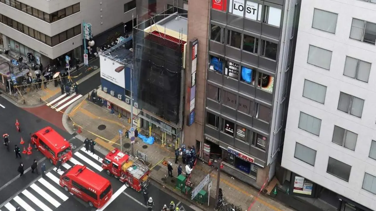 Incendio en Osaka. - EFE