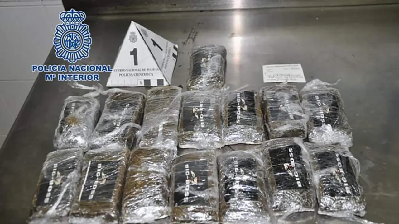 Droga intervenida. - CNP