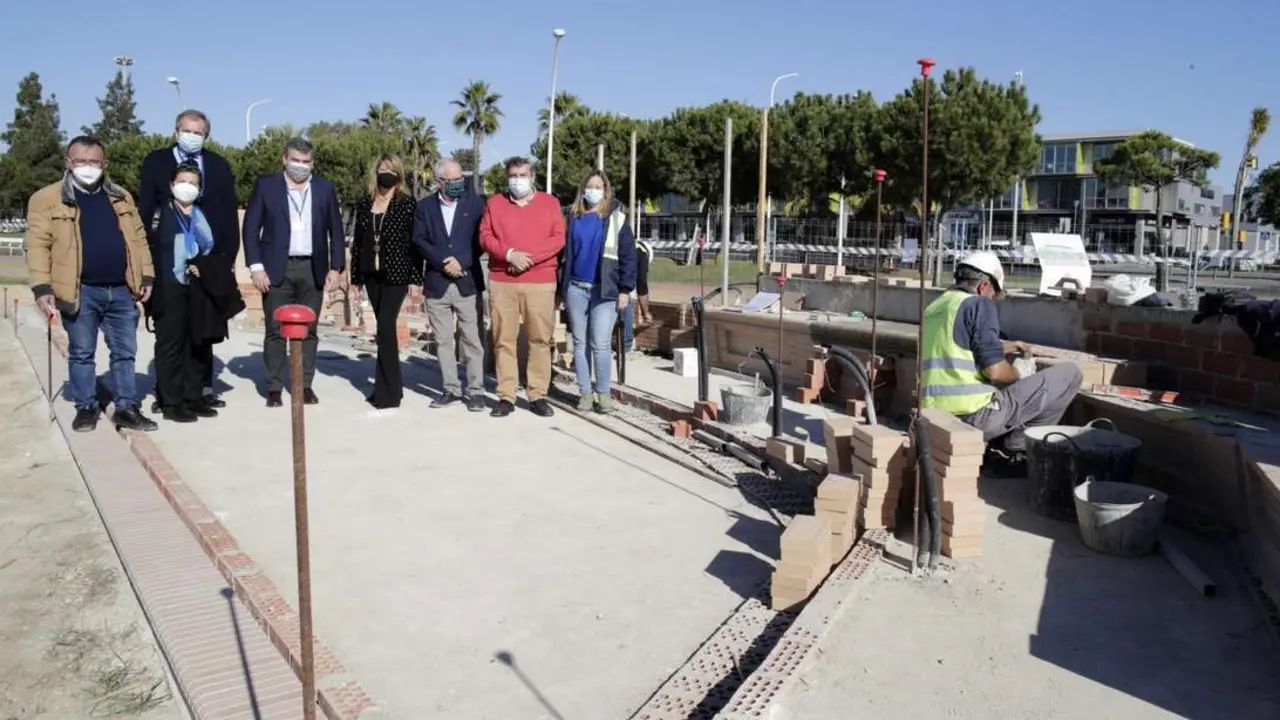 Visita a las obras de la Fuente de las Naciones. - VH
