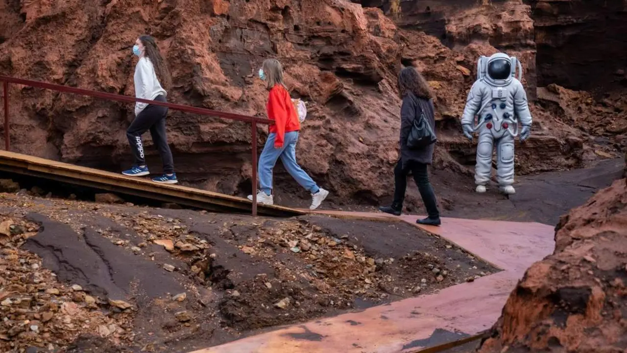 Nueva atracci&oacute;n del Parque Minero de Riotinto. - JULI&Aacute;N P&Eacute;REZ / EFE