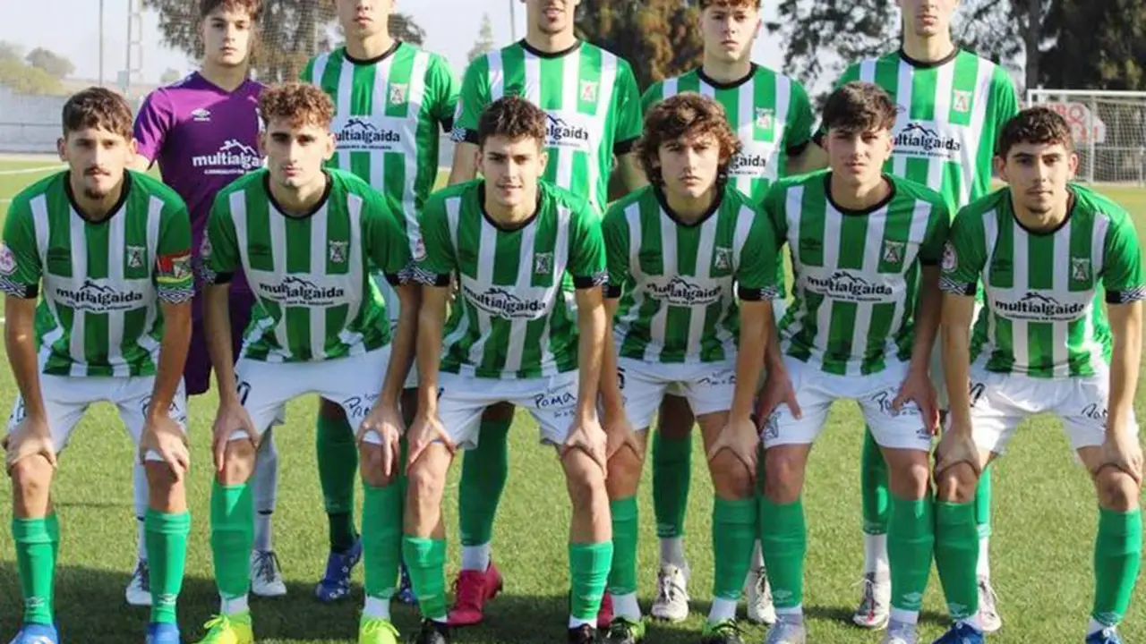 Once inicial que present&oacute; el equipo juvenil A del Atl&eacute;tico Sanluque&ntilde;o en Trebujena - ASCF