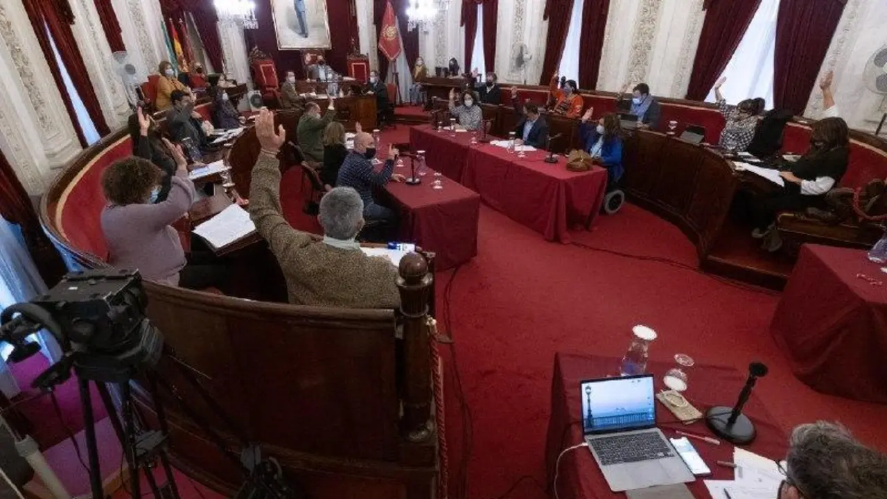 Imagen del Pleno del Ayuntamiento de C&aacute;diz en imagen de archivo. - VIVA