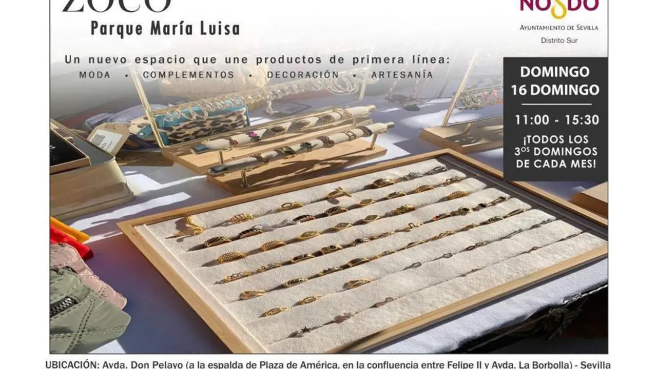 El zoco del Parque de Mar&iacute;a Luisa vuelve el domingo 16 de enero.  - ZOCO DEL PARQUE DE MAR&Iacute;A LUISA