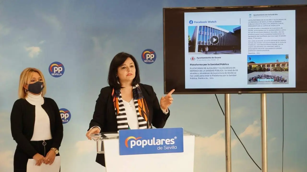 Virginia P&eacute;rez en rueda de prensa. - PP