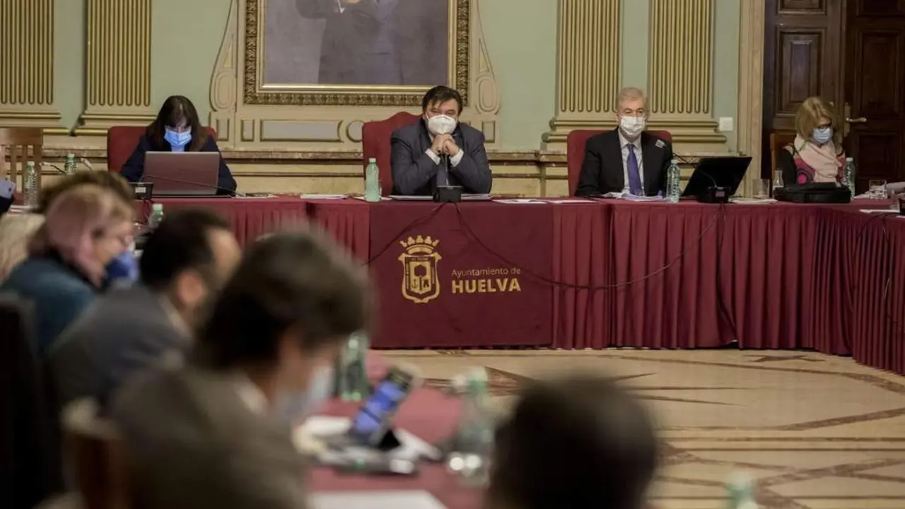 Pleno del Ayuntamiento de Huelva de enero de 2022. - VH