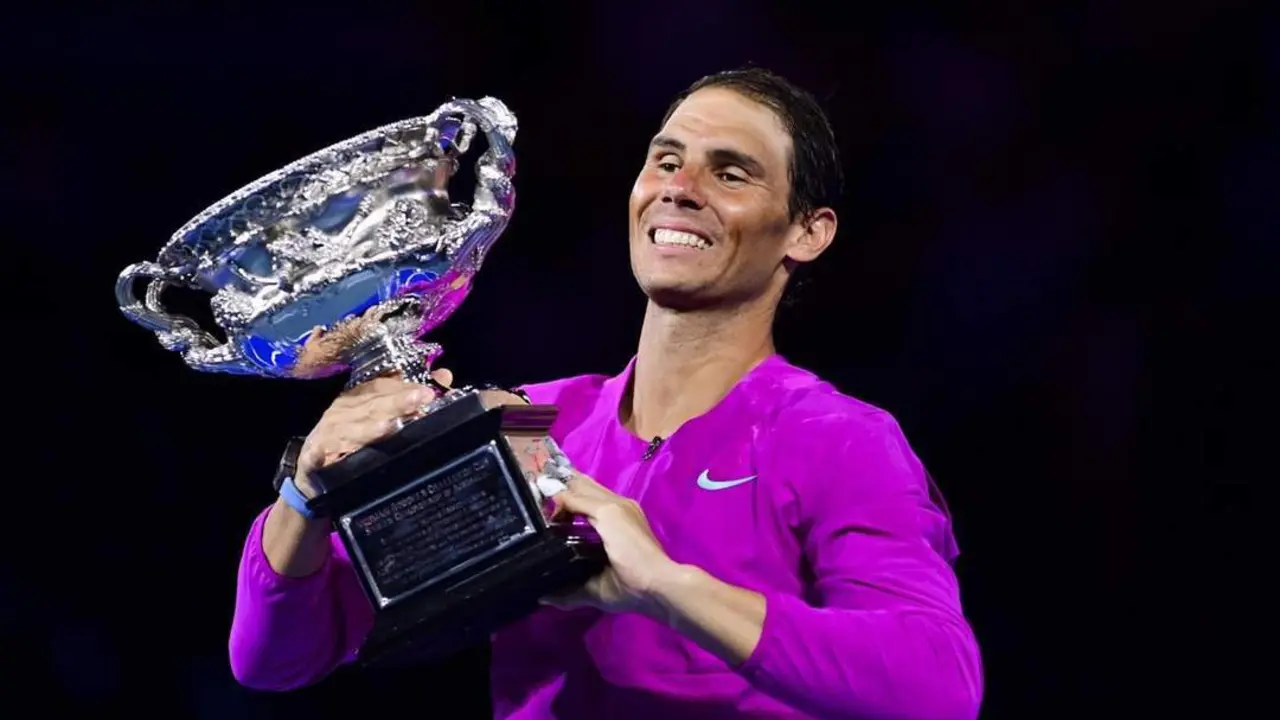 Rafa Nadal, en la final del Open de Australia. - EFE