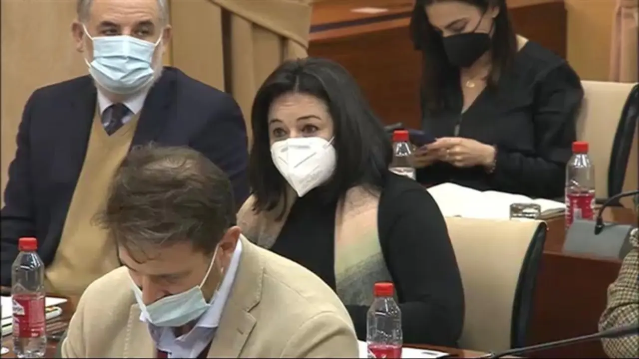 La diputada del PP Virginia P&eacute;rez ha presentado la PNL sobre la financiaci&oacute;n de la l&iacute;nea 3 del Metro. - PP