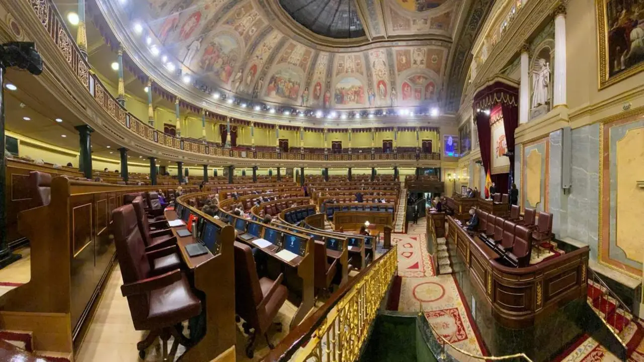 Vista general de una sesi&oacute;n plenaria en el Congreso. - Europa Press
