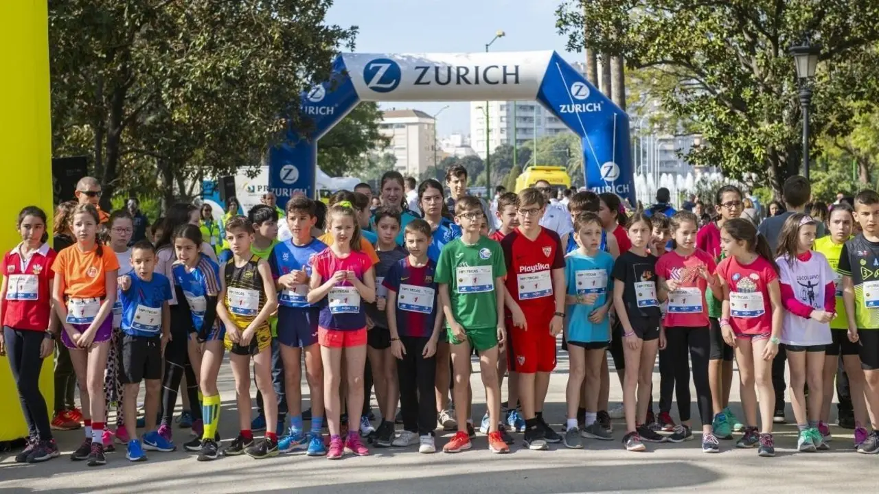 Carreras infantiles en el Zurich Marat&oacute;n de Sevilla 2020.  - IMD