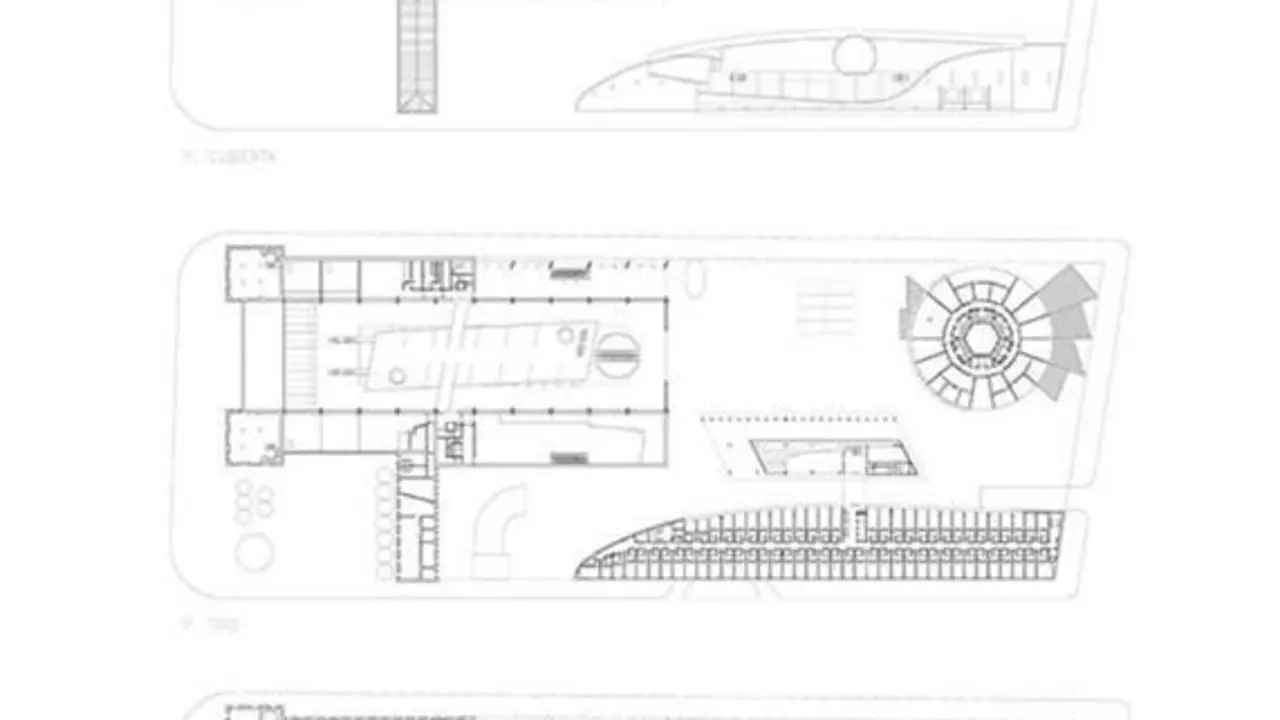 El proyecto dise&ntilde;ado por los arquitectos en su d&iacute;a. - Cedida