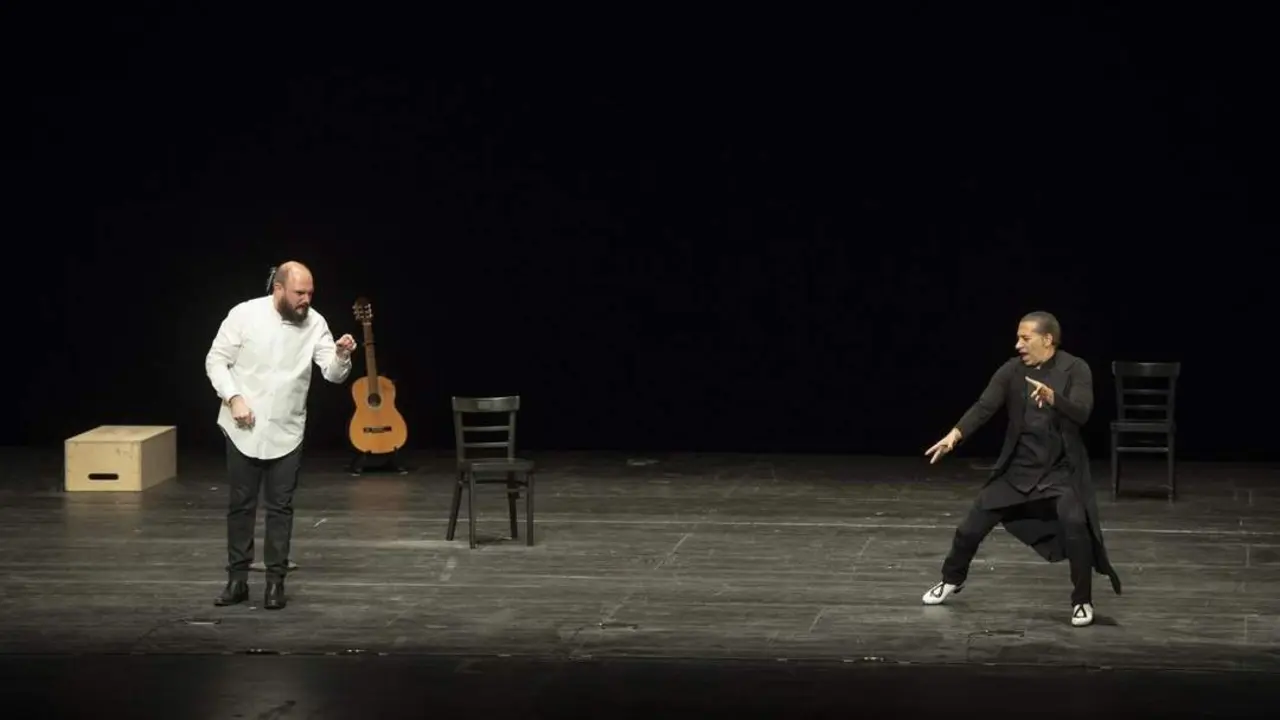 Pieza de danza y 'perfomance' titulada 'Mellizo doble', de Israel Galv&aacute;n y Ni&ntilde;o de Elche. - JUNTA DE ANDALUCIA