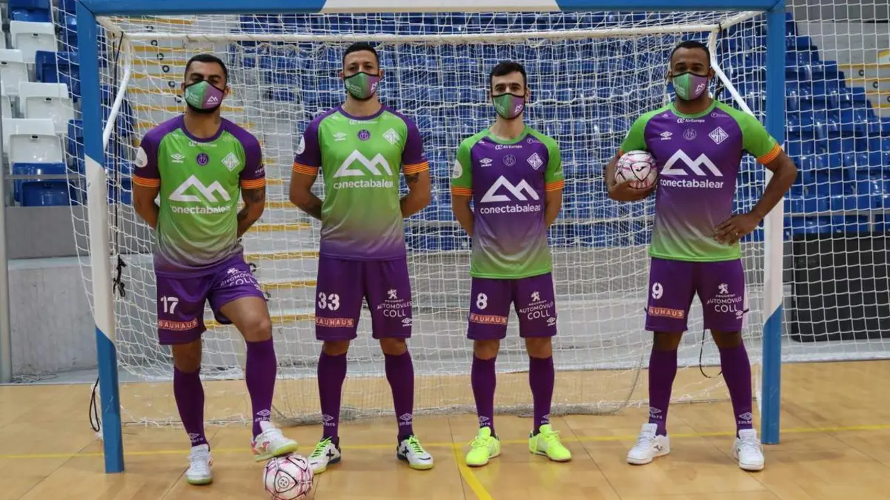 Palma Futsal presentaba sus equipaciones especiales para disputar esta Supercopa de Espa&ntilde;a en Jerez. - Palma Futsal