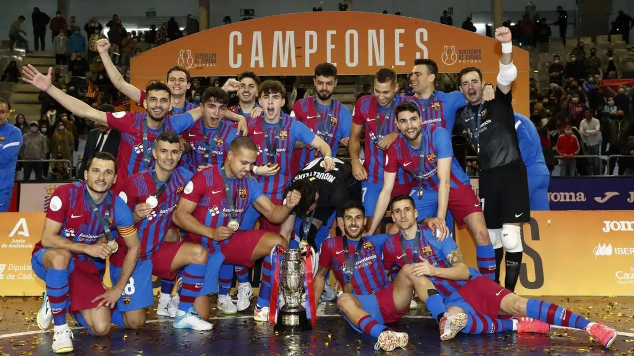 El Bar&ccedil;a se alz&oacute; con el t&iacute;tulo de campe&oacute;n en el Palacio de Deportes de Jerez. - RFEF