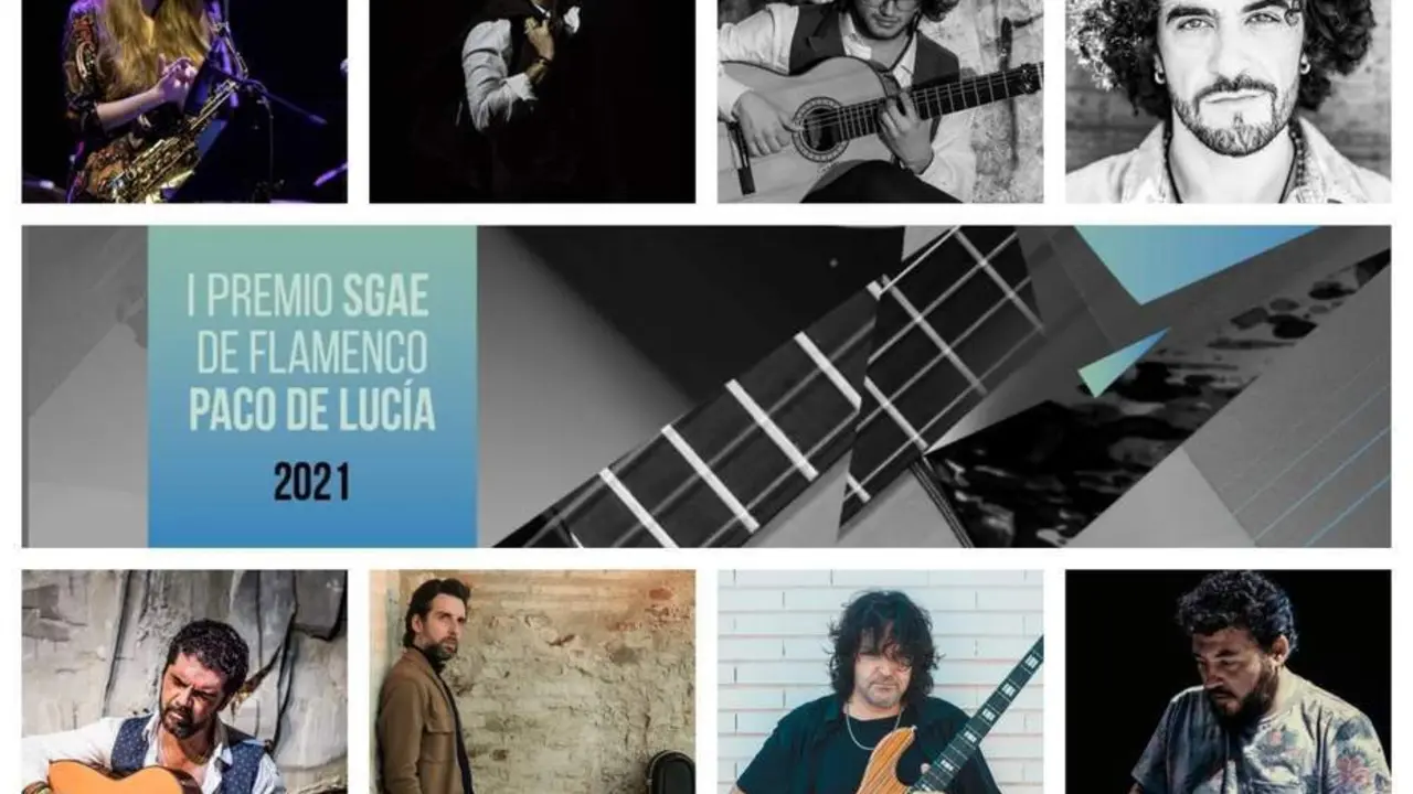 Finalistas del primer premio SGAE de Flamenco Paco de Luc&iacute;a. - SGAE