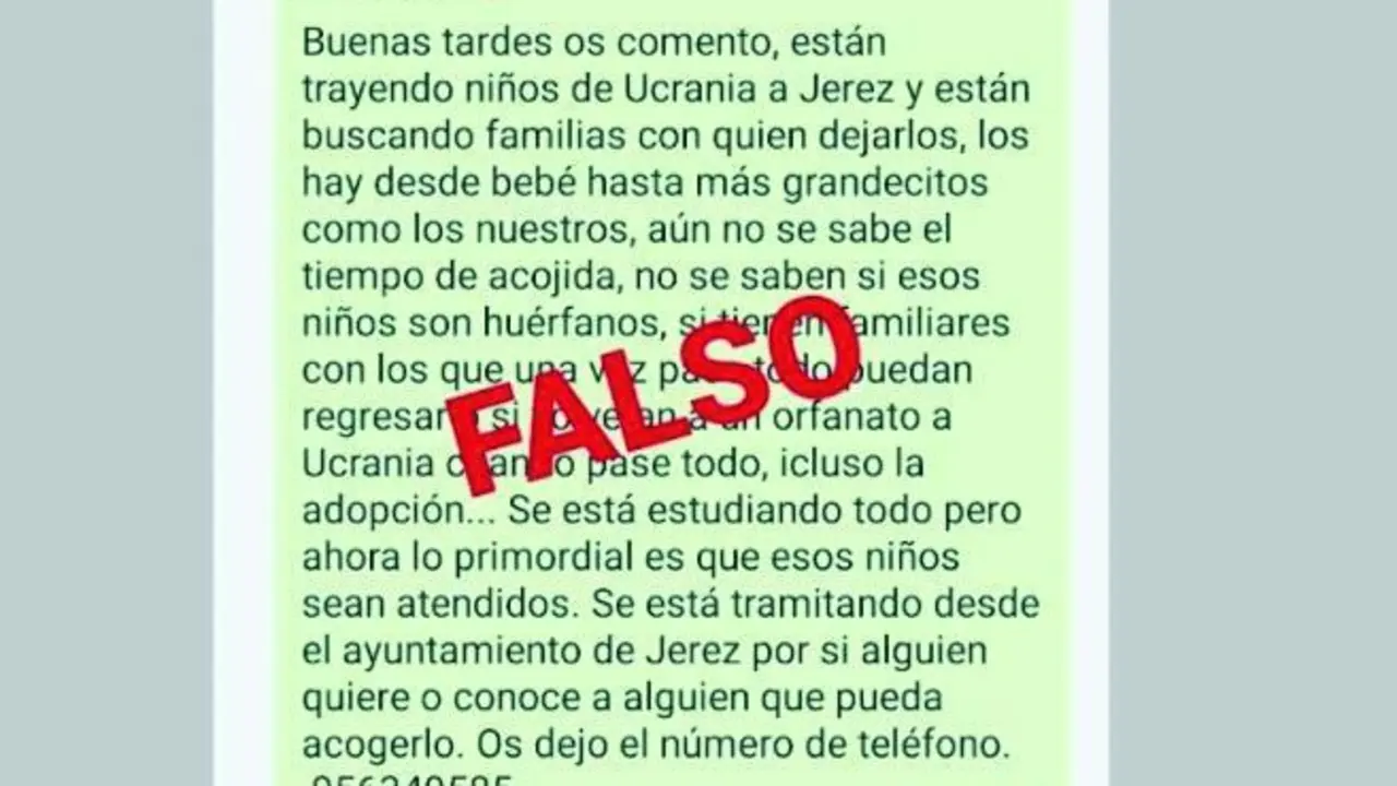 Captura del mensaje de WhatsApp que circula estos d&iacute;as con el n&uacute;mero de Ceain.  - Ceain