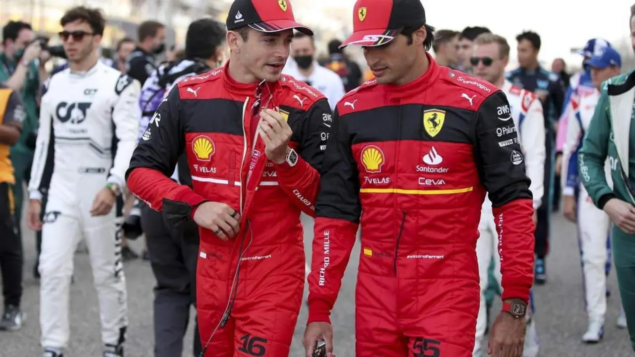 Leclerc y Sainz. - efe