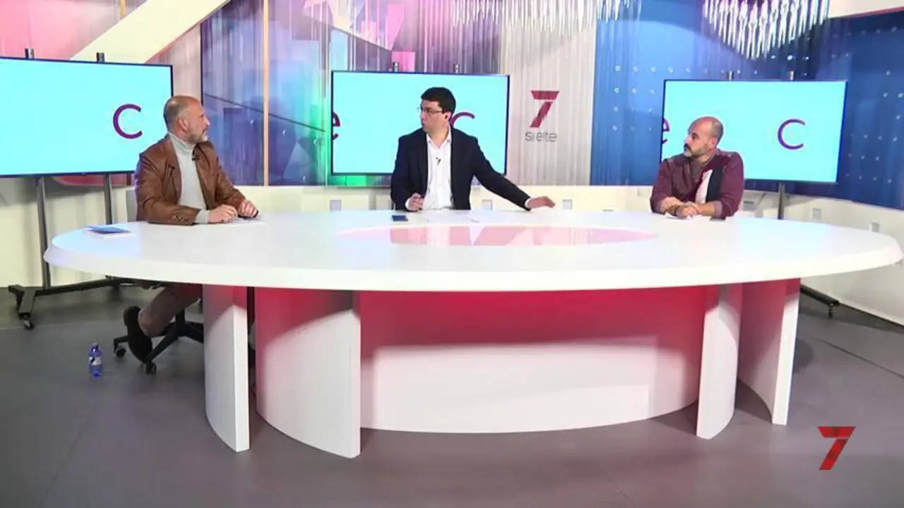  Carlos Tercero, presidente comit&eacute; de empresa de Santa B&aacute;rbara Sevilla, y  Jos&eacute; Vi&ntilde;uela, secretario del comit&eacute; de empresa de Santa B&aacute;rbara Sevilla, en '7 Econom&iacute;a'.. - 7TV