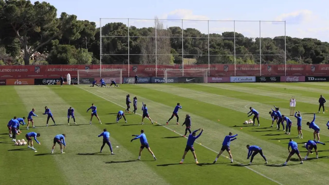 Entrenamiento del Atl&eacute;tico. - EFE