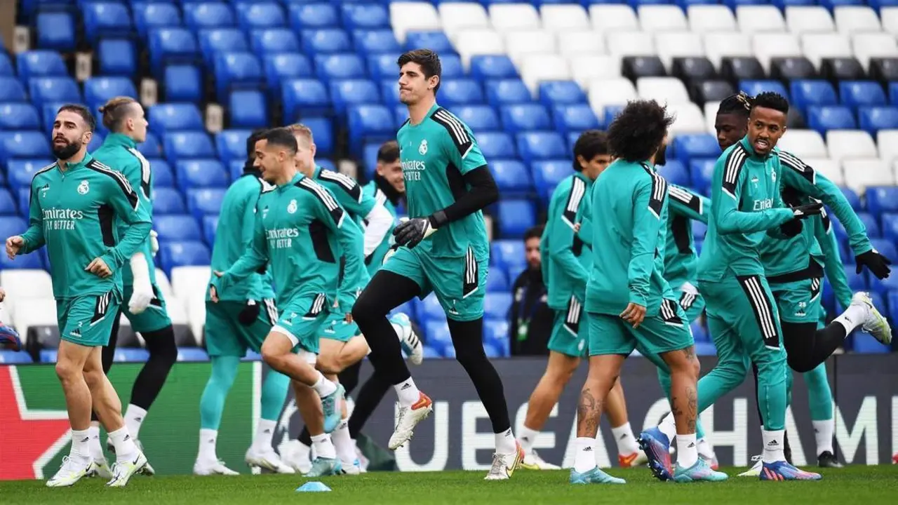 Entrenamiento del Real Madrid. - EFE