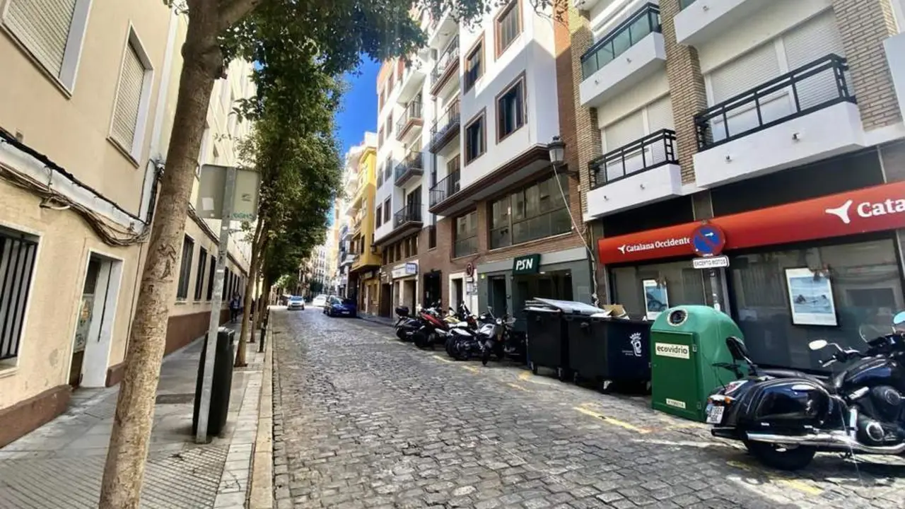 Imagen de la calle Palos de Huelva capital. - VH