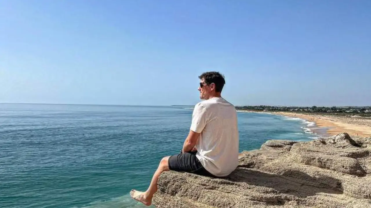 Iker Casillas en Conil de la Frontera. - Twitter