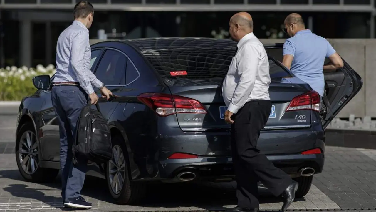 Conductores de coches VTC en una imagen de archivo. - Eduardo Parra / EUROPA PRESS