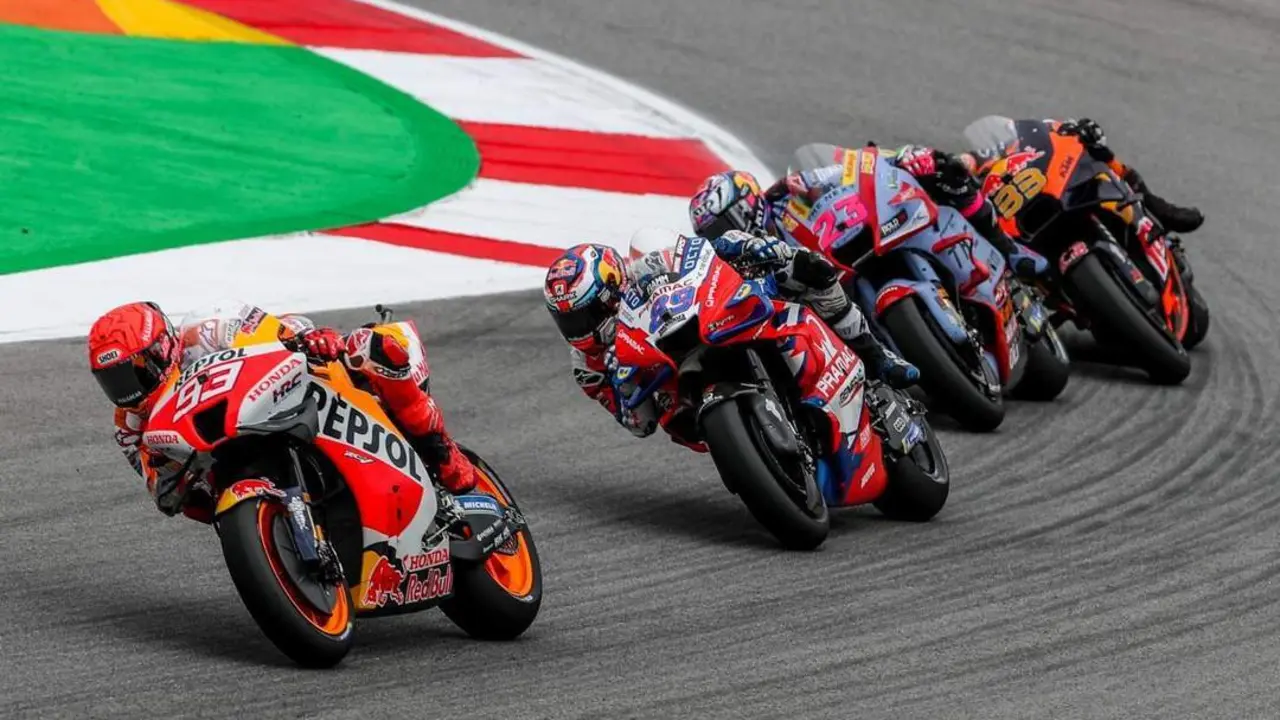Marc M&aacute;rquez en la carrera del pasado domingo en Portugal - EFE/EPA/JOSE SENA GOULAO