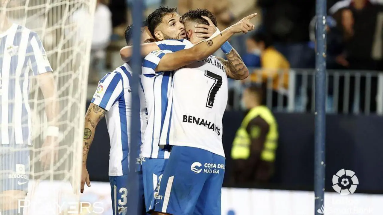 Anto&ntilde;&iacute;n anot&oacute; en la ida, en un partido que acab&oacute; 2-1 favorable al M&aacute;laga en su &uacute;ltimo triunfo en casa. - LALIGA