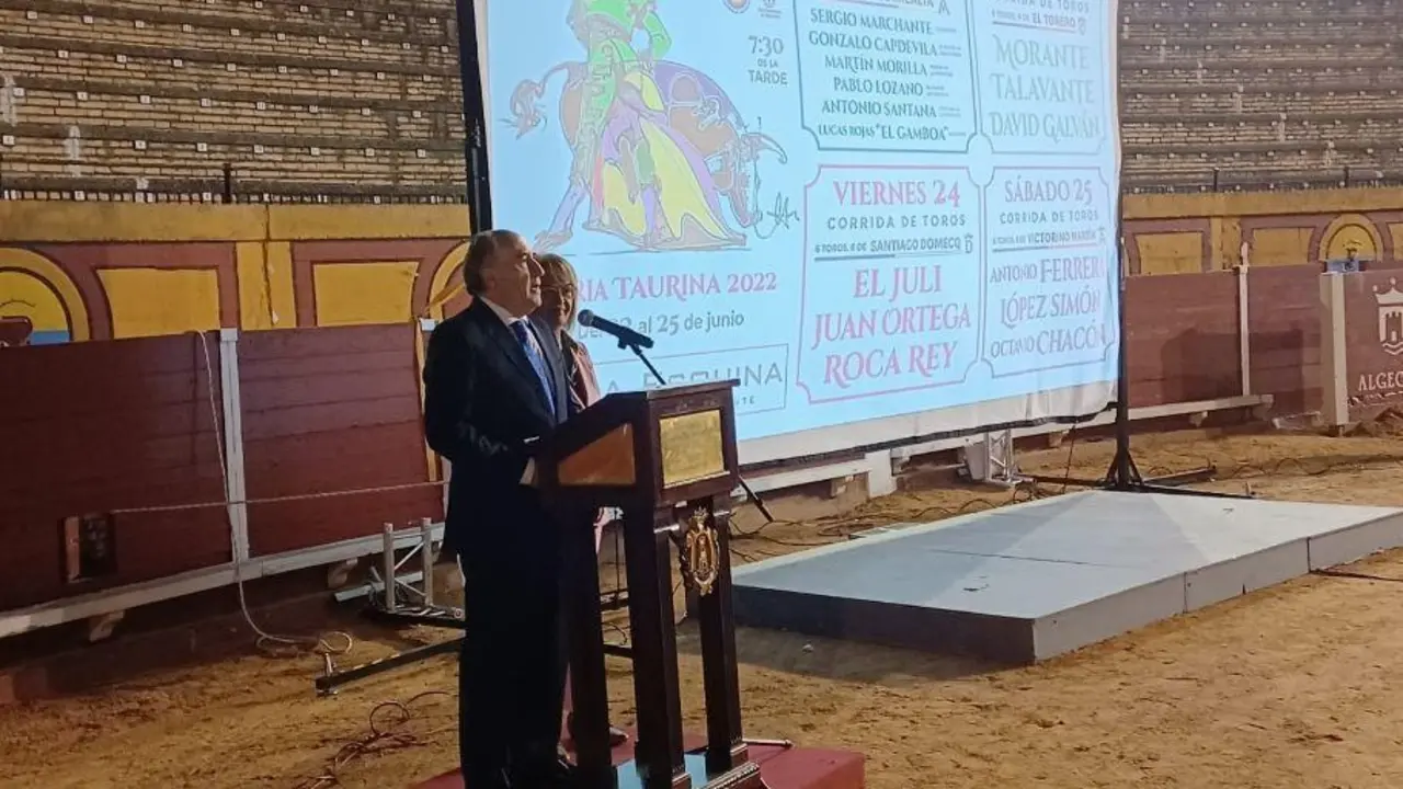 Presentaci&oacute;n del cartel taurino de Algeciras en 2022. - AI