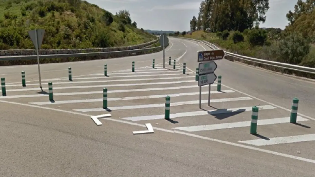 Punto donde ha ocurrido el accidente. - 