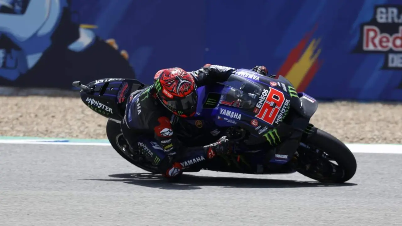 Fabio Quartararo, este domingo rodando en el Circuito de Jerez-&Aacute;ngel Nieto. - Cristo Garc&iacute;a