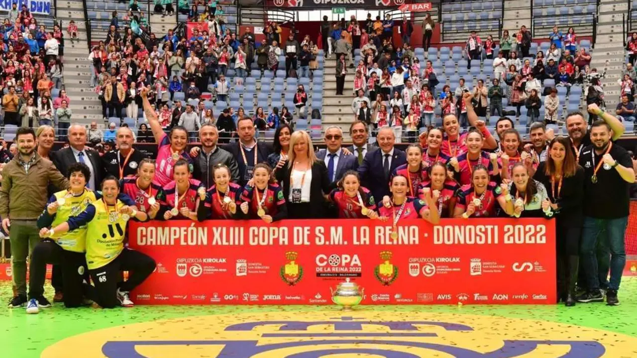 Ganadoras de la Copa de la Reina. - RFEBM / &Aacute;. BERMEJO