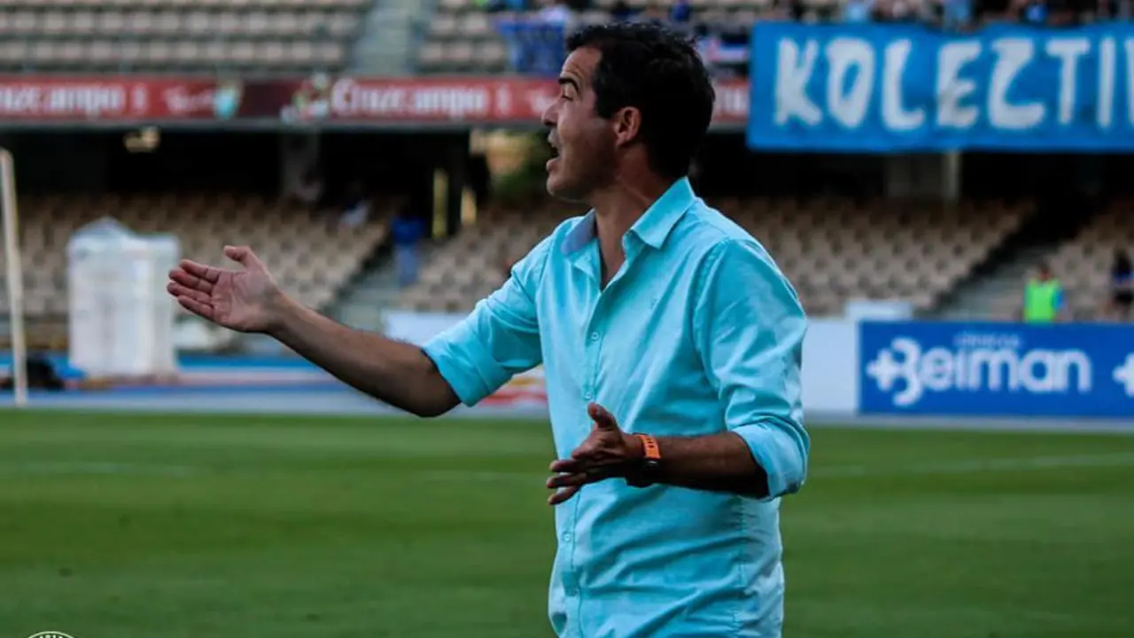 P&eacute;rez Herrera, durante el partido del pasado domingo frente al Mensajero. - xerezdfc.com